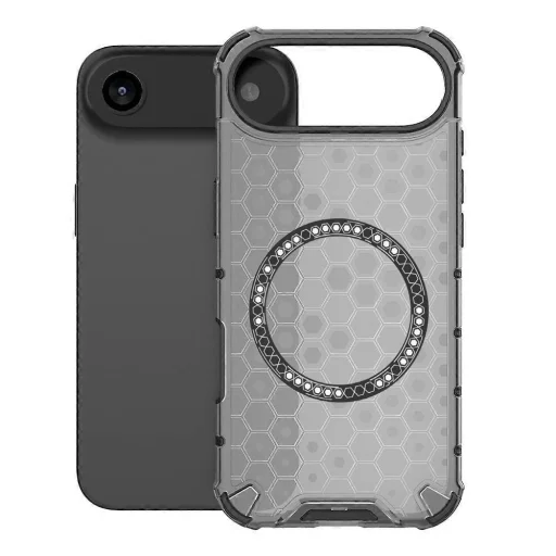 iPhone 17 Air Fekete  - Techsuit - HoneyComb Shield MagSafe tok - 2