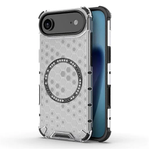  iPhone 17 Air Fehér - Techsuit - HoneyComb Shield MagSafe Tok - 1