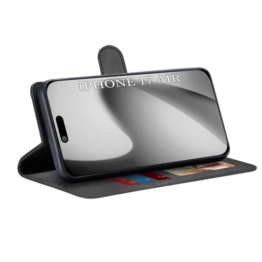  iPhone 17 Air Fekete Techsuit Napló Könyv tok - 3