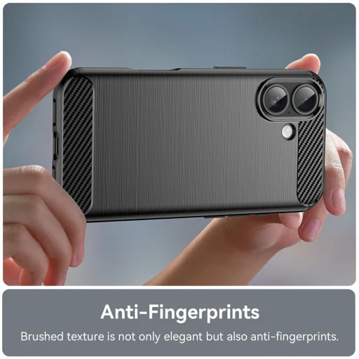  iPhone 17 Fekete Techsuit Karbonszálas Szilikon tok - 11