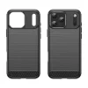  iPhone 17 Pro Max Fekete Techsuit Carbon Silicone tok thumbnail
