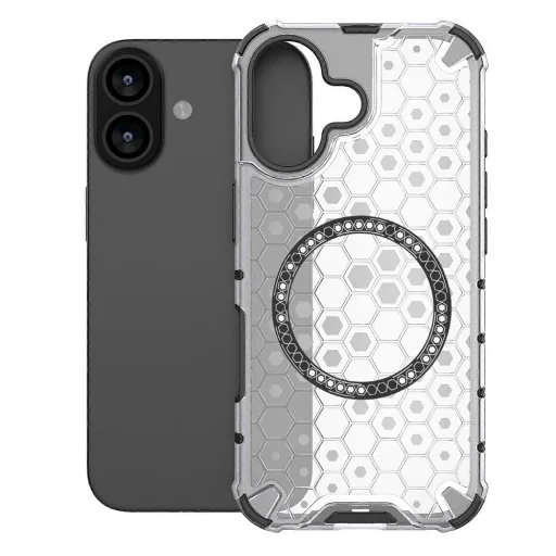  iPhone 17 Fehér Techsuit HoneyComb Shield MagSafe tok - 2