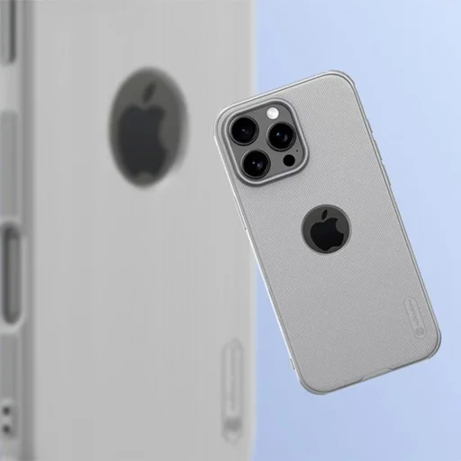  iPhone 16 Pro Max Titán szürke Nillkin Super Frosted Shield Pro (Logó kivágás) tok - 3
