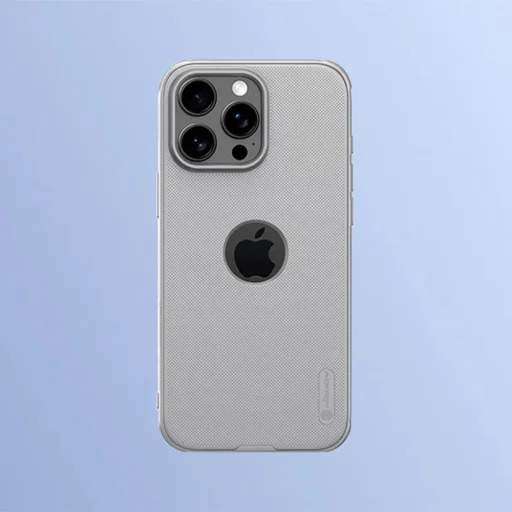  iPhone 16 Pro Max Titán szürke Nillkin Super Frosted Shield Pro (Logó kivágás) tok - 5