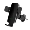 Wozinsky WEDZ-3Y8S autós telefontartó 15W-os vezeték nélküli töltővel, légkiömlőre rögzíthető - fekete tok qi