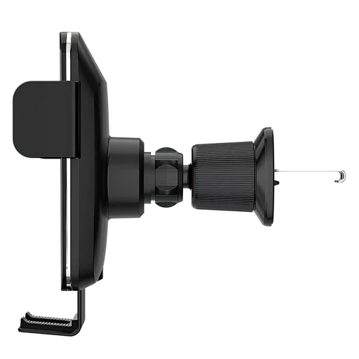 Wozinsky WEDZ-3Y8S autós telefontartó 15W-os vezeték nélküli töltővel, légkiömlőre rögzíthető - fekete tok qi - 3