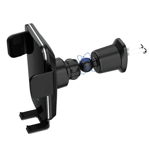 Wozinsky WEDZ-3Y8S autós telefontartó 15W-os vezeték nélküli töltővel, légkiömlőre rögzíthető - fekete tok qi - 4