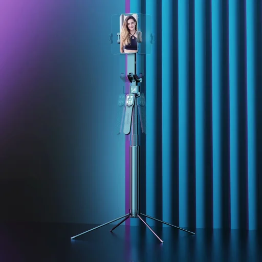 Wozinsky WST-360YS szelfibot tripod funkcióval és 360°-os AI automatikus arckövetéssel - Fekete - 6