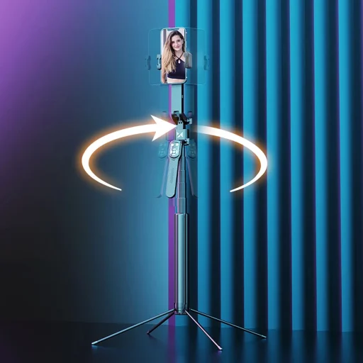 Wozinsky WST-360YS szelfibot tripod funkcióval és 360°-os AI automatikus arckövetéssel - Fekete - 8