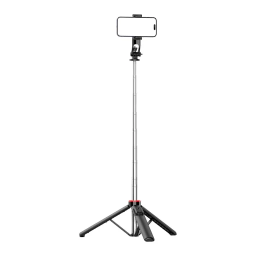 Selfie stick WC1Y3S teleszkópos tripod 1,3 m telefontartóval - fekete - 2