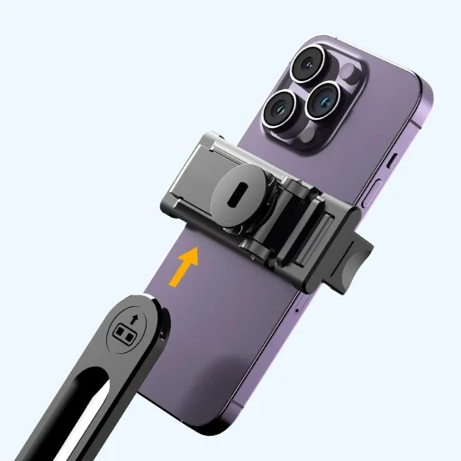 Selfie stick WC1Y3S teleszkópos tripod 1,3 m telefontartóval - fekete - 14