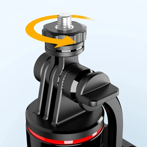 Selfie bot WC13YDS teleszkópos tripod 1,3m dupla lámpával és telefontartóval - fekete - 14