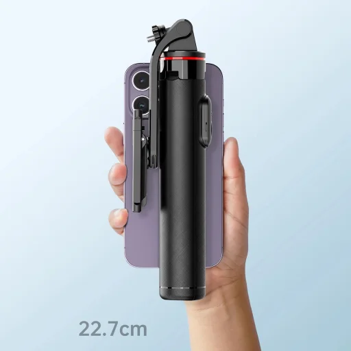 Selfie stick WC1Y3S teleszkópos tripod 1,3 m telefontartóval - fekete - 20