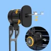 Wozinsky WCT5-6S2Y Car Holder with Qi/MagSafe 15W Inductive Charger for Air Vent - Black thumbnail