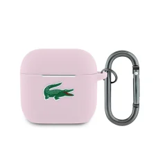  AirPods 4 rózsaszín Lacoste Liquid Silicone Croc Logo tok