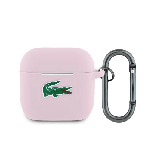 AirPods 4 rózsaszín Lacoste Liquid Silicone Croc Logo tok - 1