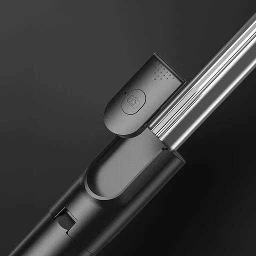 Selfie bot WHS1Y teleszkópos tripod 1m telefon tartóval - fekete - 11