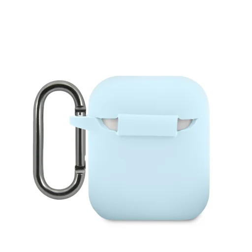  AirPods 1/2-hez Kék Lacoste Folyékony Szilikon Fényes Nyomtatott Logó Tok - 2