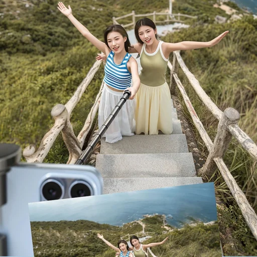 Selfie bot Wozinsky WRZP1 automatikus lábakkal, tripod funkcióval, 1,7m - fekete - 12