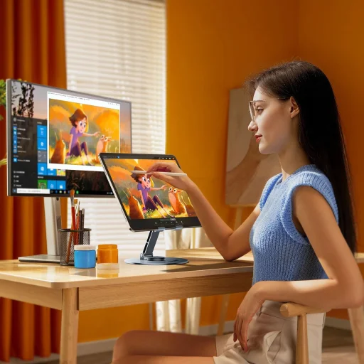 Wozinsky WRS-DSY84SS 360° Forgatható Aluminium Tablet Állvány - Szürke - 5