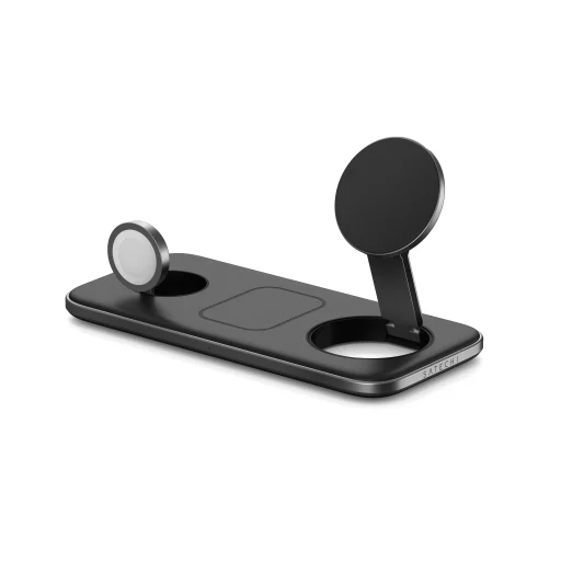 Satechi Qi2 trio vezeték nélküli töltőpad - űrszürke - 8