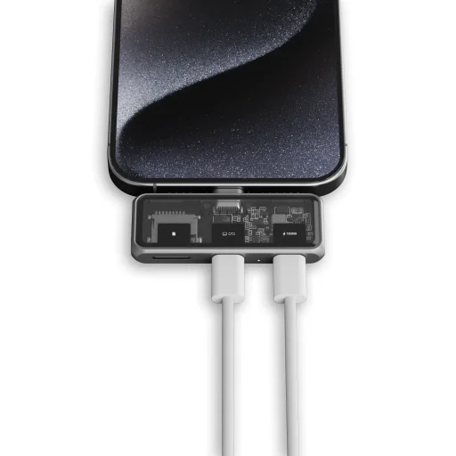 Satechi Mobile XR Hub with dual USB-C and microSD - Space Gray - 5