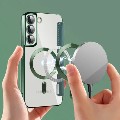 Samsung Galaxy S22 Plus 5G - Techsuit - SmartMag könyvtok - zöld. tok - 5