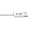 Blueo - Adatkábel - Type-C to Type-C, Gyors töltés, Fonott, 2m - Fehér thumbnail