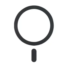 Techsuit - MagSafe Adapter (MPR5) - Kör alakú, alumínium ötvözet, 3M - Fekete.