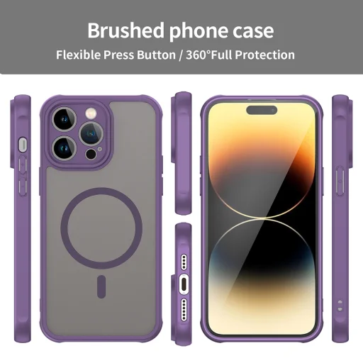 iPhone 14 Pro Purple Techsuit - HaloFrost II MagSafe tok - 3
