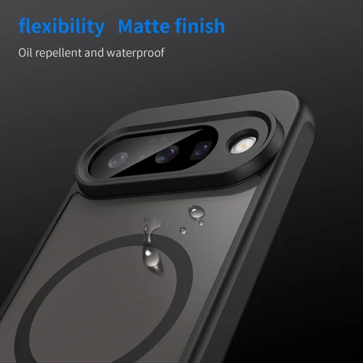 Techsuit - HaloFrost II MagSafe telefontok - Google Pixel 10 - Fekete tok - 6