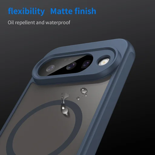 Google Pixel 10 - MagSafe Techsuit - HaloFrost II - Sötétkék. tok - 6