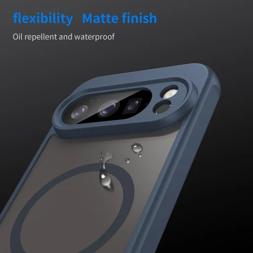 Techsuit - HaloFrost II MagSafe védőtok - Google Pixel 10 Pro - Sötétkék tok - 11