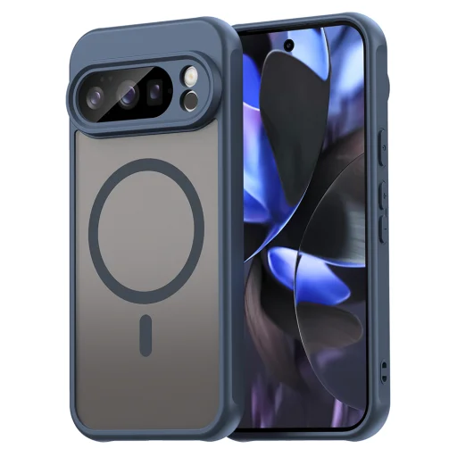 Techsuit - HaloFrost II MagSafe védőtok - Google Pixel 10 Pro - Sötétkék tok - 1