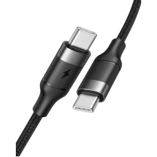 VEGER kábel Type C - Type C PD 5A 100W CC02 1,5 m čierny