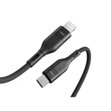 VEGER kábel USB-C - Lightning PD 3A 27W CL01 1,2 m fekete