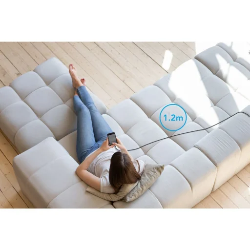 VEGER kábel USB-C - Lightning PD 3A 27W CL01 1,2 m fekete - 2