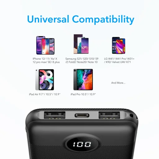 VEGER powerbank 10 000mAh L10 (W1105) fekete - 22
