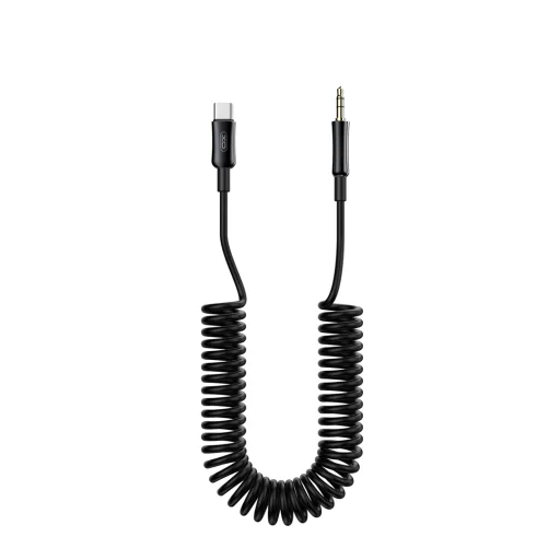 XO kábel audio NB-R255B USB-C - jack 3,5 mm 1,0 m fekete - 1