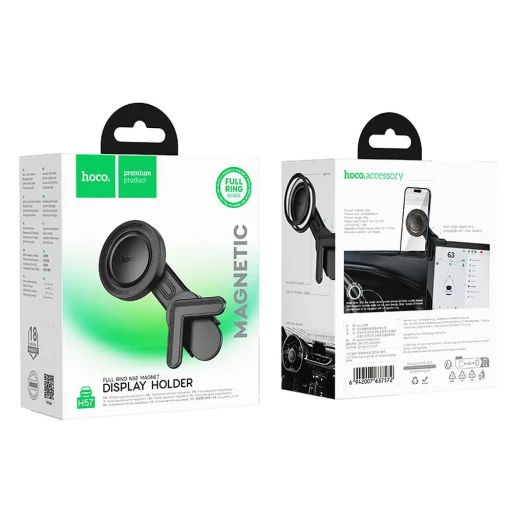 HOCO mágneses autós tartó műszerfalra H57 fekete - 9
