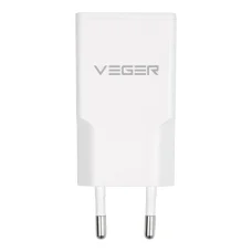 VEGER fali töltő USB A + USB C QC PD 30W 30W1A1C fehér