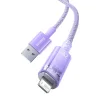 Baseus Lightning Explorer sorozatú gyorstöltő kábel USB-A, 1m, 2,4A (lila) thumbnail