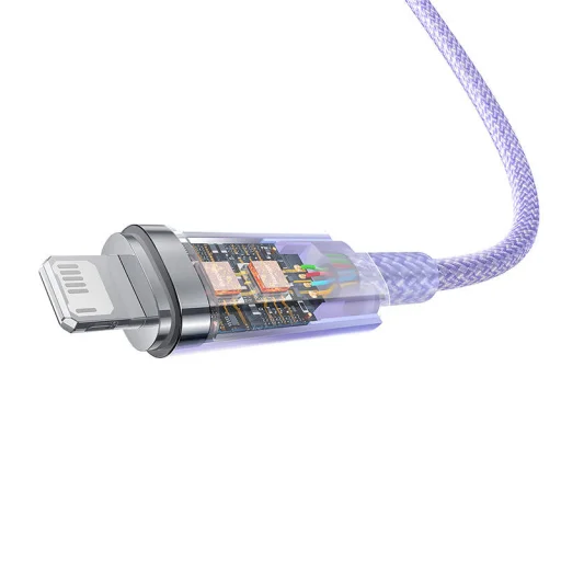 Baseus Lightning Explorer sorozatú gyorstöltő kábel USB-A, 1m, 2,4A (lila) - 6