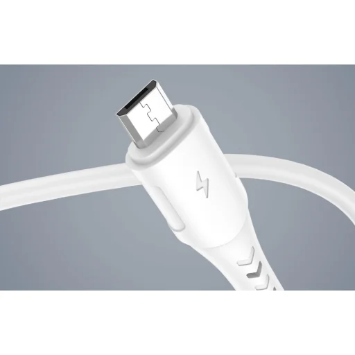 Vipfan Colorful X12 USB és Micro USB kábel, 3A, 1m (fehér) - 11