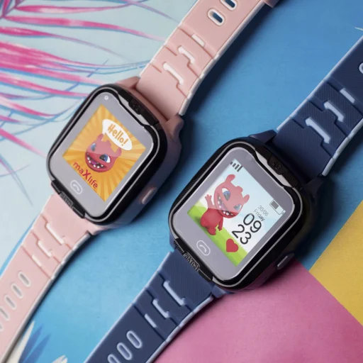 Maxlife okosóra 4G MXKW-350 rózsaszín GPS WiFi - 10