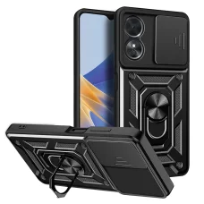 Oppo A17 - Techsuit - CamShield Sorozat - Fekete tok