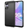Oppo A58 5G / A78 5G - Techsuit - Szénszálas Szilikon - Fekete tok thumbnail