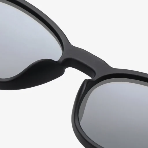 Napszemüveg - Techsuit - Polarizált TR90 (TR7545) - UV védelem - Fényes fekete / Szürke - 5