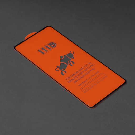  Techsuit - 111D Teljes Fedésű / Teljes Ragacsos Üveg - Samsung Galaxy A51 4G / A51 5G - Fekete - 2