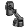 HOCO autós telefontartó vezeték nélküli töltéssel szélvédőre / középkonzolra 15W HW5 fekete - 5